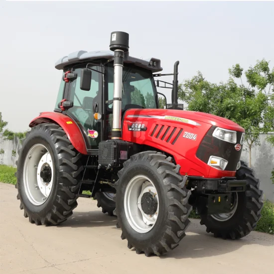180HP мини-ферма четырехколесный трактор/большой трактор/сельскохозяйственный трактор/электрическая сельскохозяйственная техника дизельный трактор с кабиной для продажи из Китая